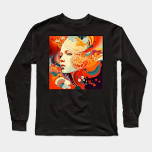Psychedelic Girl Long Sleeve T-Shirt